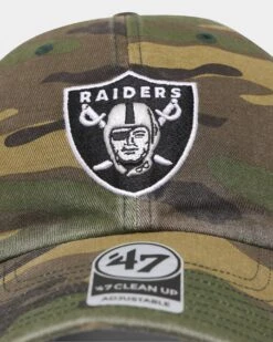 '47 BRAND 47 Brand Las Vegas Raiders 47 Clean Up Strapback Camo -Mitchell & Ness Shop 192309613590 default 0050