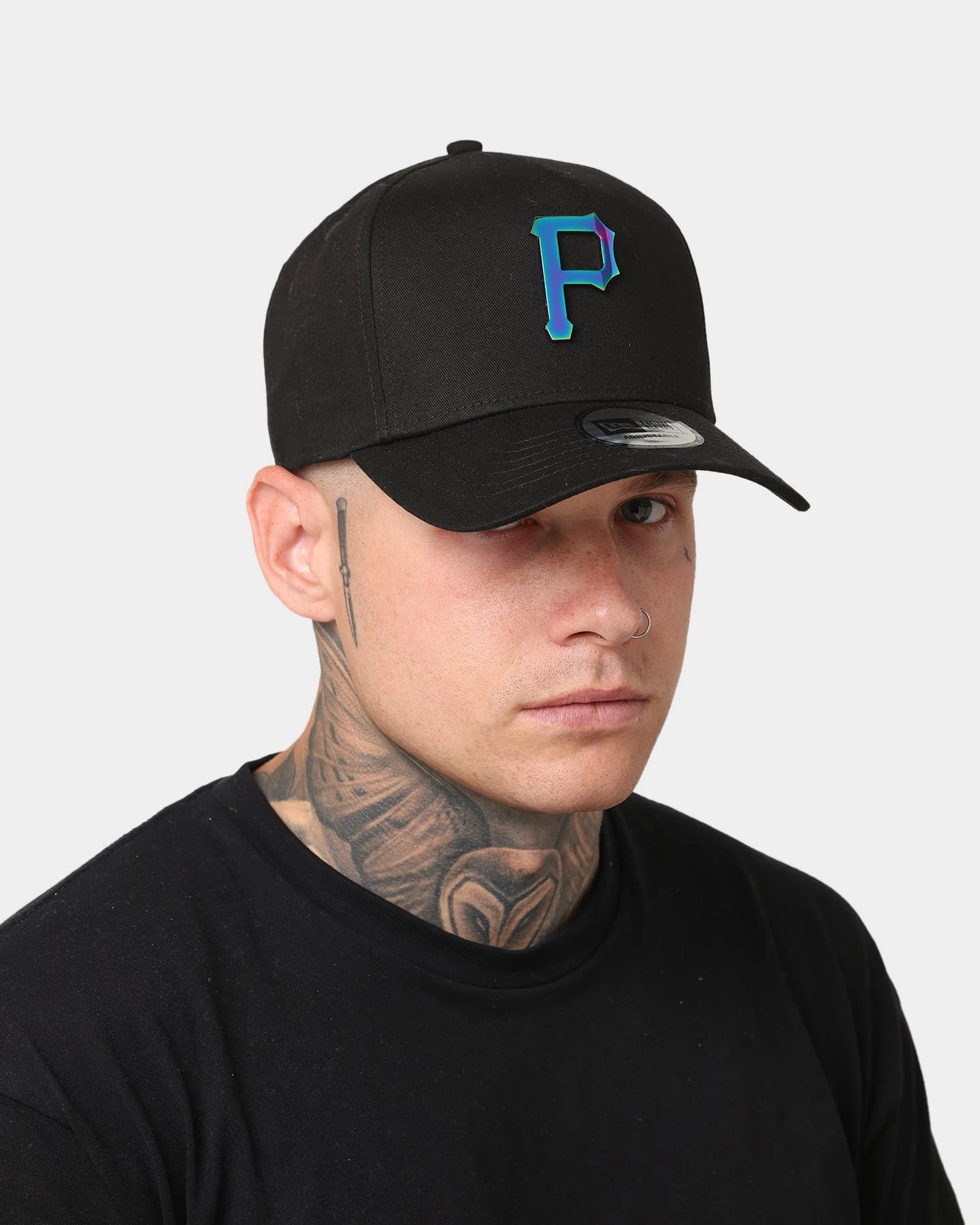 New Era Pittsburgh Pirates 'Metal Badge' 9FORTY K-Frame Snapback Black/Iridescent New Era Pittsburgh Pirates 'Metal Badge' 9FORTY K-Frame Snapback Black/Iridescent -Mitchell & Ness Shop 194457736442 default 0011