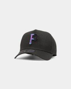 New Era Pittsburgh Pirates 'Metal Badge' 9FORTY K-Frame Snapback Black/Iridescent