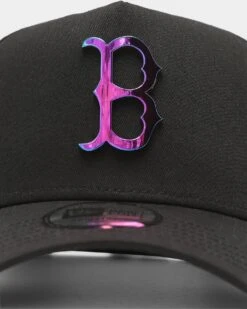 New Era Boston Red Sox Metal Badge 9FORTY K-Frame Snapback Black/Iridescent -Mitchell & Ness Shop 194457736626 default 0050