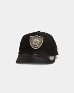 New Era Raiders 9FORTY A-Frame Snapback Black/Stone/Olive