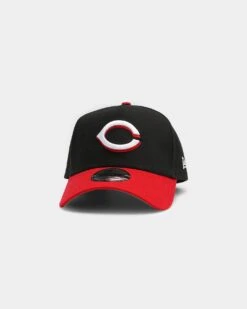 New Era Cincinnati Reds OTC 9FORTY A-Frame Snapback Black/Red