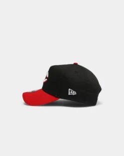 New Era Cincinnati Reds OTC 9FORTY A-Frame Snapback Black/Red -Mitchell & Ness Shop 195131918123 default 0050