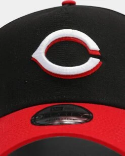 New Era Cincinnati Reds OTC 9FORTY A-Frame Snapback Black/Red -Mitchell & Ness Shop 195131918123 default 0060