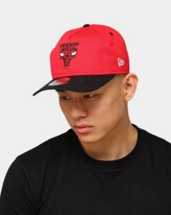 New Era Chicago Bulls Old Golfer Snapback Red/Black 9 New Era Chicago Bulls Old Golfer Snapback Red/Black -Mitchell & Ness Shop 195488150856 mens 0100