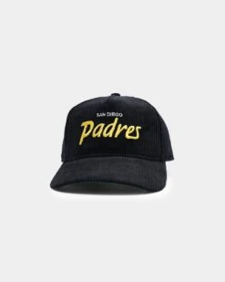 New Era San Diego Padres "Black Cord" Old Golfer Snapback Black