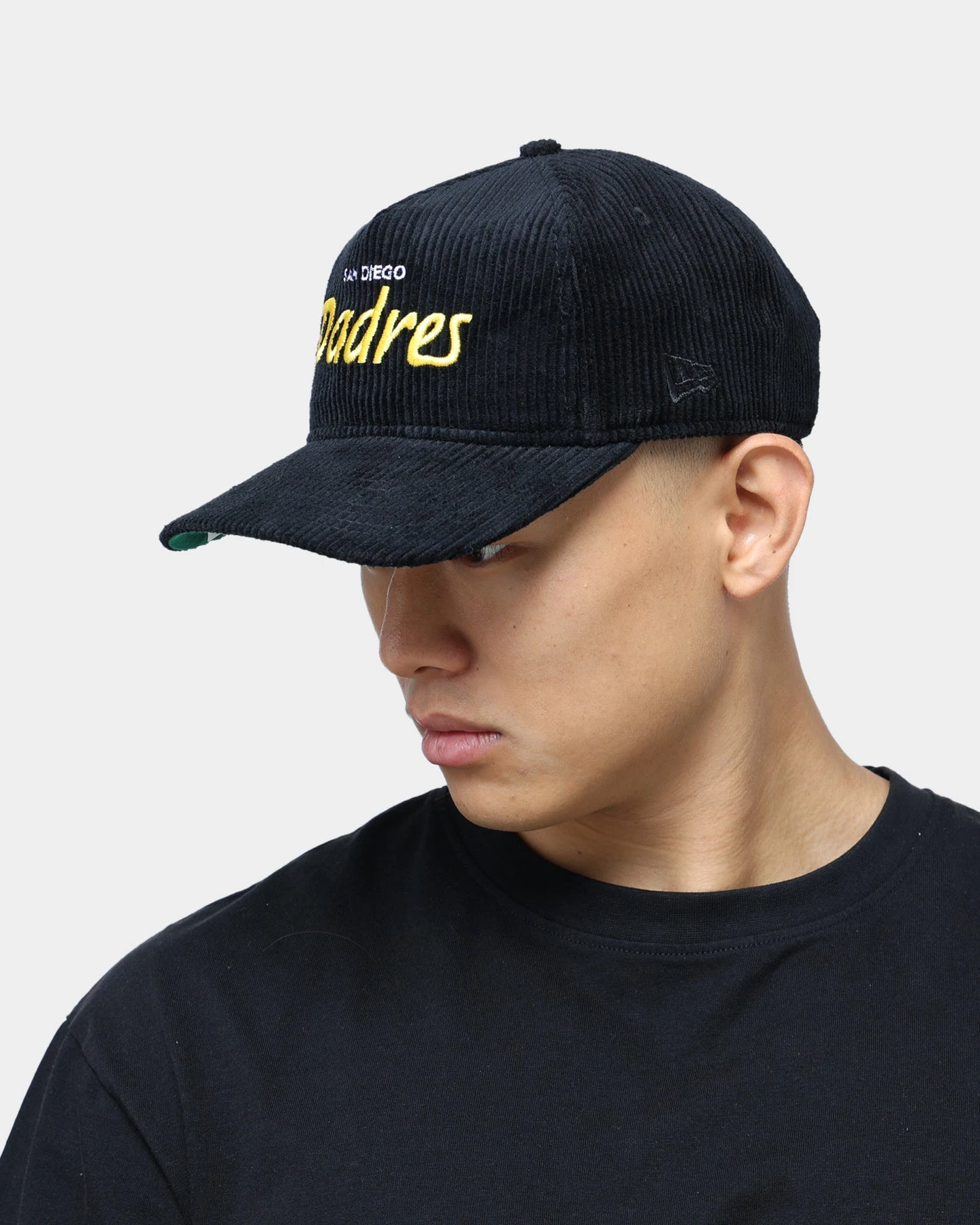 New Era San Diego Padres "Black Cord" Old Golfer Snapback Black New Era San Diego Padres "Black Cord" Old Golfer Snapback Black -Mitchell & Ness Shop 195599743114 mens 0100