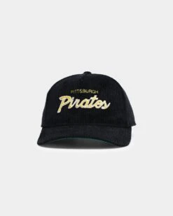 New Era Pittsburgh Pirates "Black Cord" Old Golfer Snapback Black