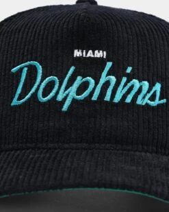 New Era Miami Dolphins "Black Cord" Old Golfer Snapback Black -Mitchell & Ness Shop 195599743459 default 0060
