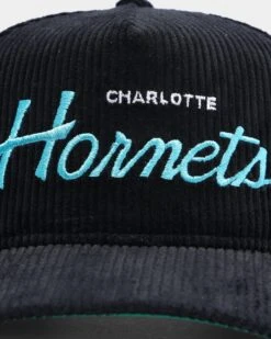 New Era Charlotte Hornets "Black Cord" Old Golfer Snapback Black 7 New Era Charlotte Hornets "Black Cord" Old Golfer Snapback Black -Mitchell & Ness Shop 195599743893 default 0060