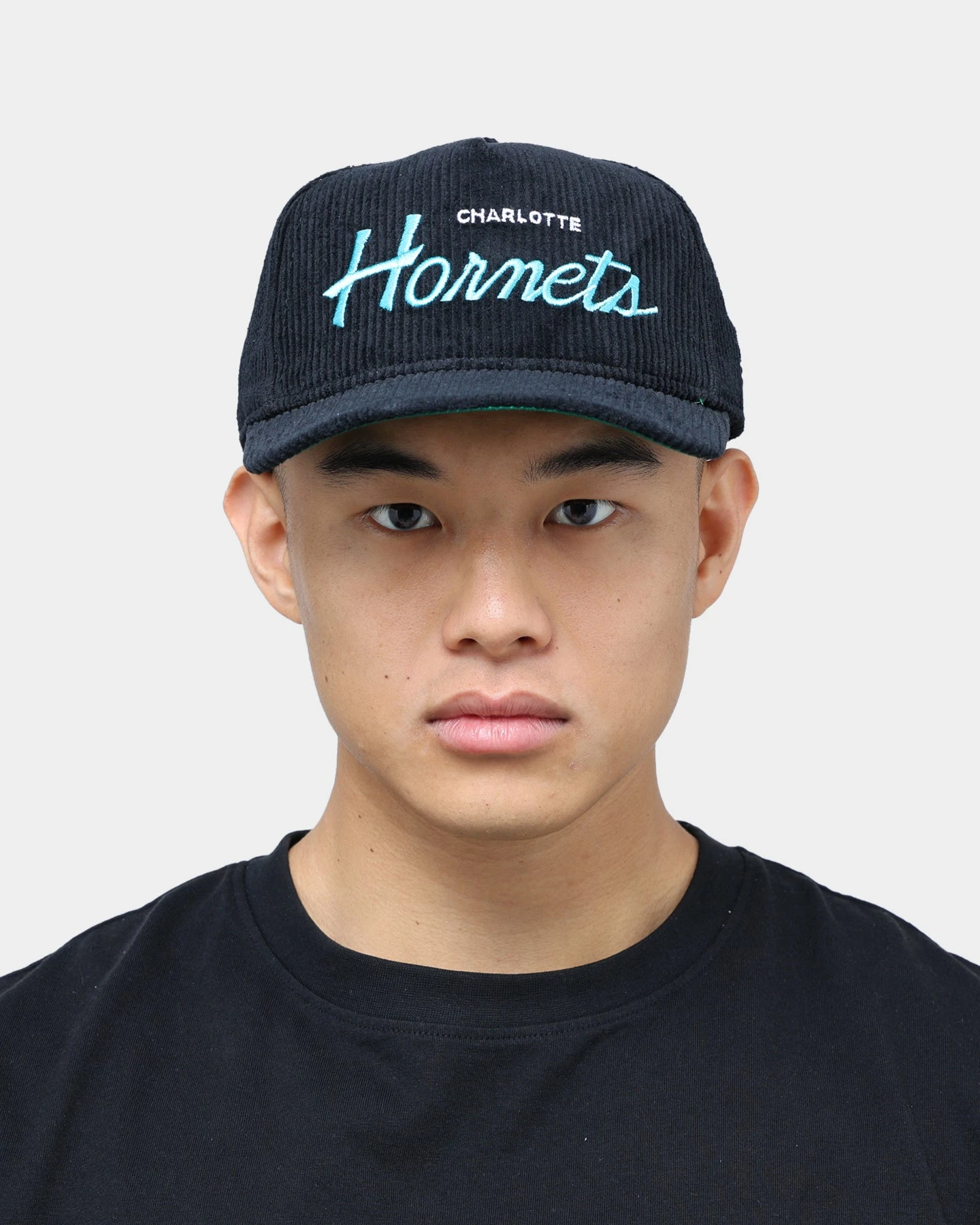 New Era Charlotte Hornets "Black Cord" Old Golfer Snapback Black New Era Charlotte Hornets "Black Cord" Old Golfer Snapback Black -Mitchell & Ness Shop 195599743893 mens 0021