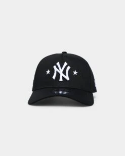 New Era New York Yankees Star Logo 9FORTY A-Frame Snapback Black