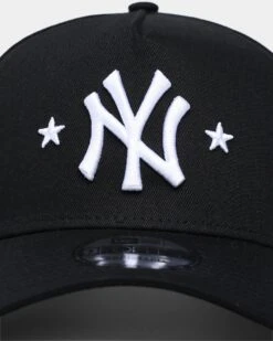 New Era New York Yankees Star Logo 9FORTY A-Frame Snapback Black -Mitchell & Ness Shop 195852011233 default 0060