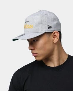 New Era Green Bay Packers Script Old Golfer Snapback Heather Grey 9 New Era Green Bay Packers Script Old Golfer Snapback Heather Grey -Mitchell & Ness Shop 195853066409 mens 0100