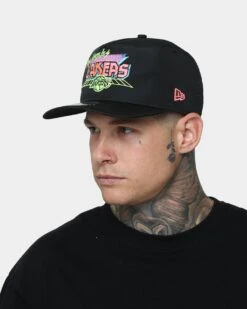 New Era Los Angeles Lakers 'Neon Vice Prolight' Old Golfer Snapback Black -Mitchell & Ness Shop 195853559154 mens 0012