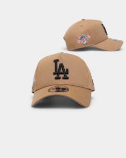 New Era Los Angeles Dodgers World Series Wheat 9FORTY A-Frame Snapback Medium Beige