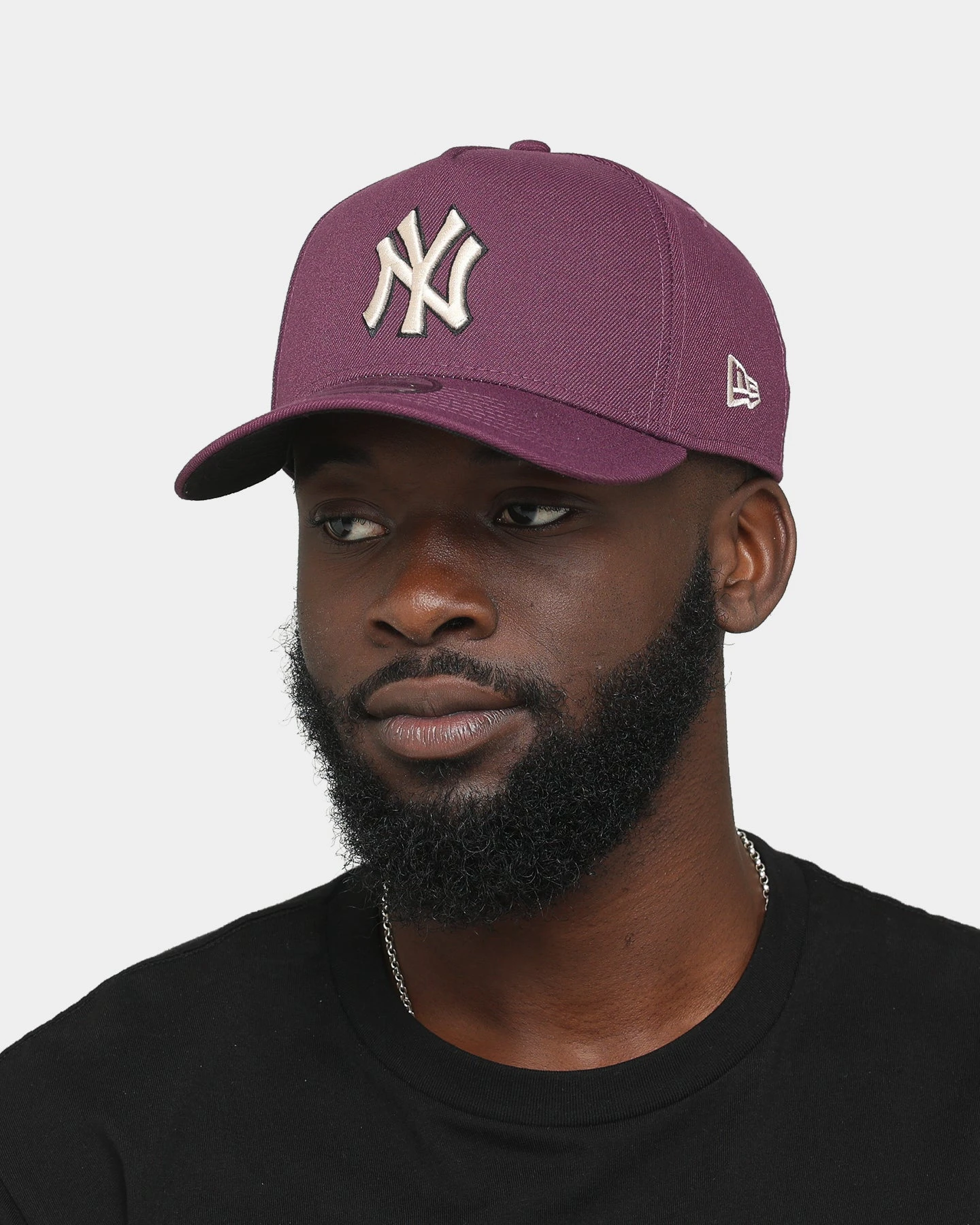 New Era New York Yankees 9FORTY A-Frame Snapback Plum New Era New York Yankees 9FORTY A-Frame Snapback Plum -Mitchell & Ness Shop 196080455929 mens 0100