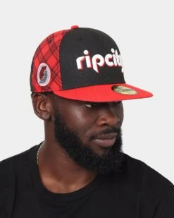 New Era Portland Trail Blazers 'NBA Authentics City Edition' 59FIFTY Fitted Black -Mitchell & Ness Shop 196172947974 mens 0032
