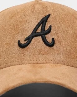 New Era Atlanta Braves 'Winter Wheat Suede' 9FORTY K-Frame Strapback Wheat -Mitchell & Ness Shop 196174909727 default 0050