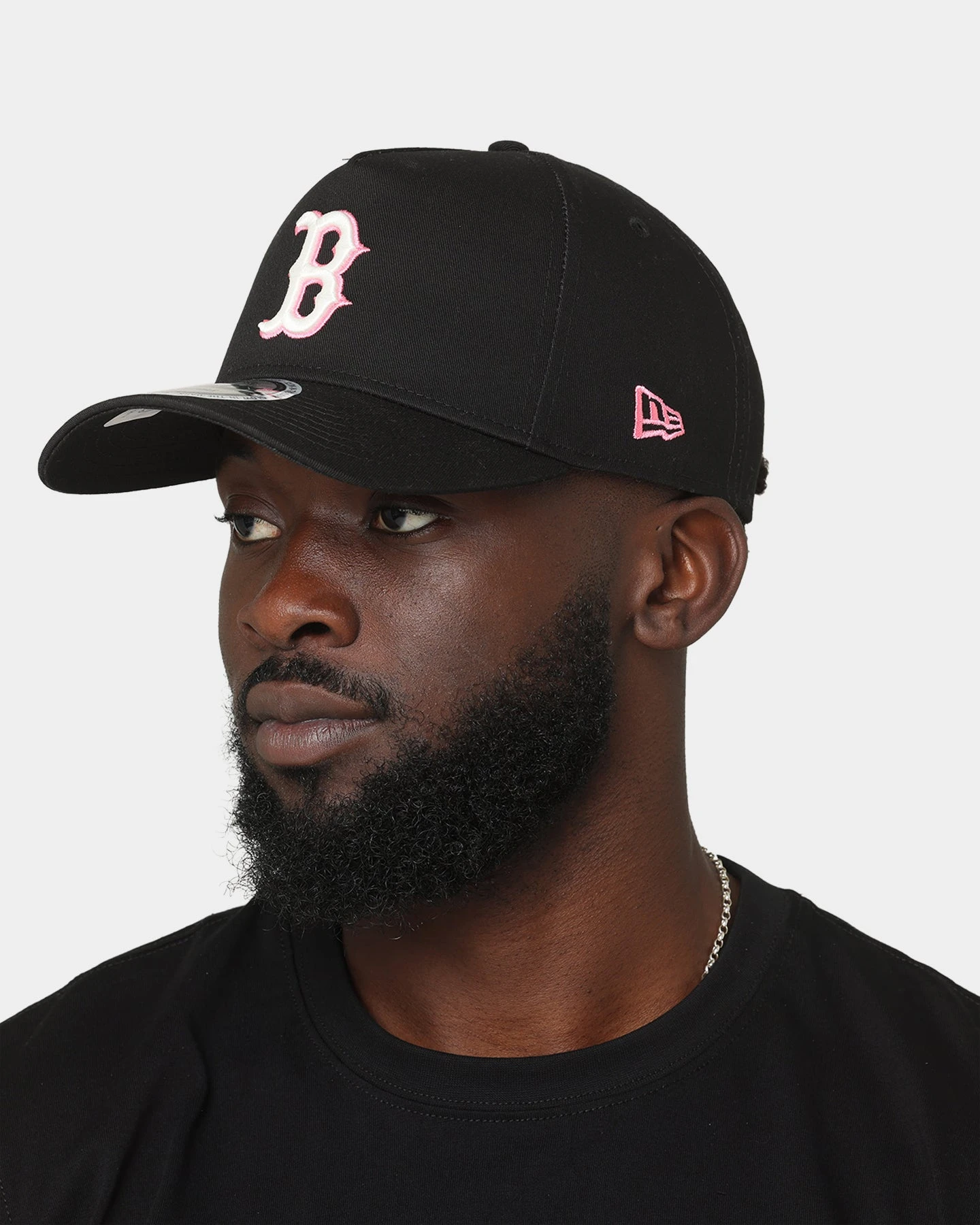 New Era Boston Red Sox Neon Pink 9FORTY A-Frame Snapback Black/Neon New Era Boston Red Sox Neon Pink 9FORTY A-Frame Snapback Black/Neon -Mitchell & Ness Shop 196175563706 mens 0011