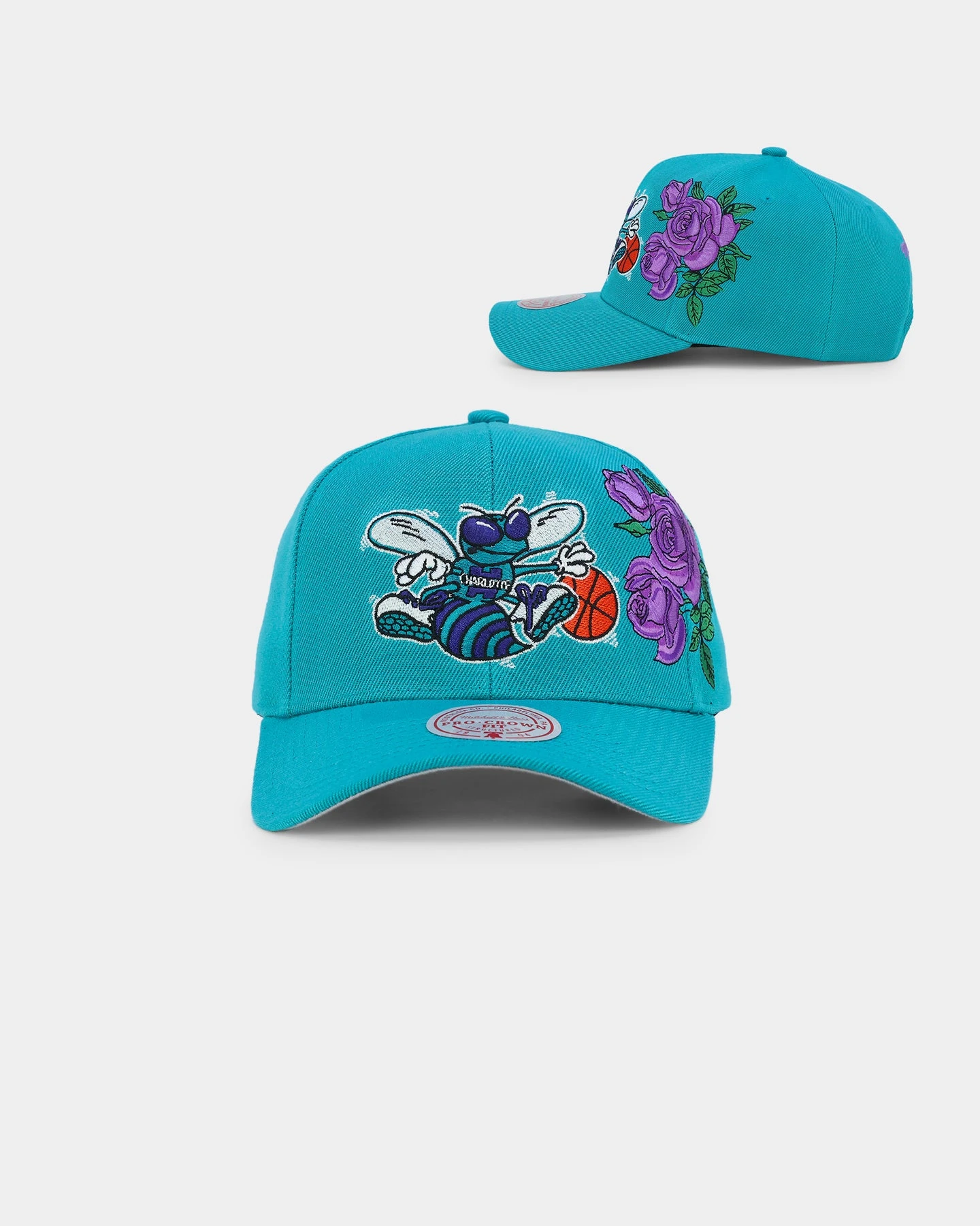 Mitchell & Ness Charlotte Hornets 'Roses HWC' Pro Crown Snapback Teal Mitchell & Ness Charlotte Hornets 'Roses HWC' Pro Crown Snapback Teal -Mitchell & Ness Shop 196294381700 default 0010