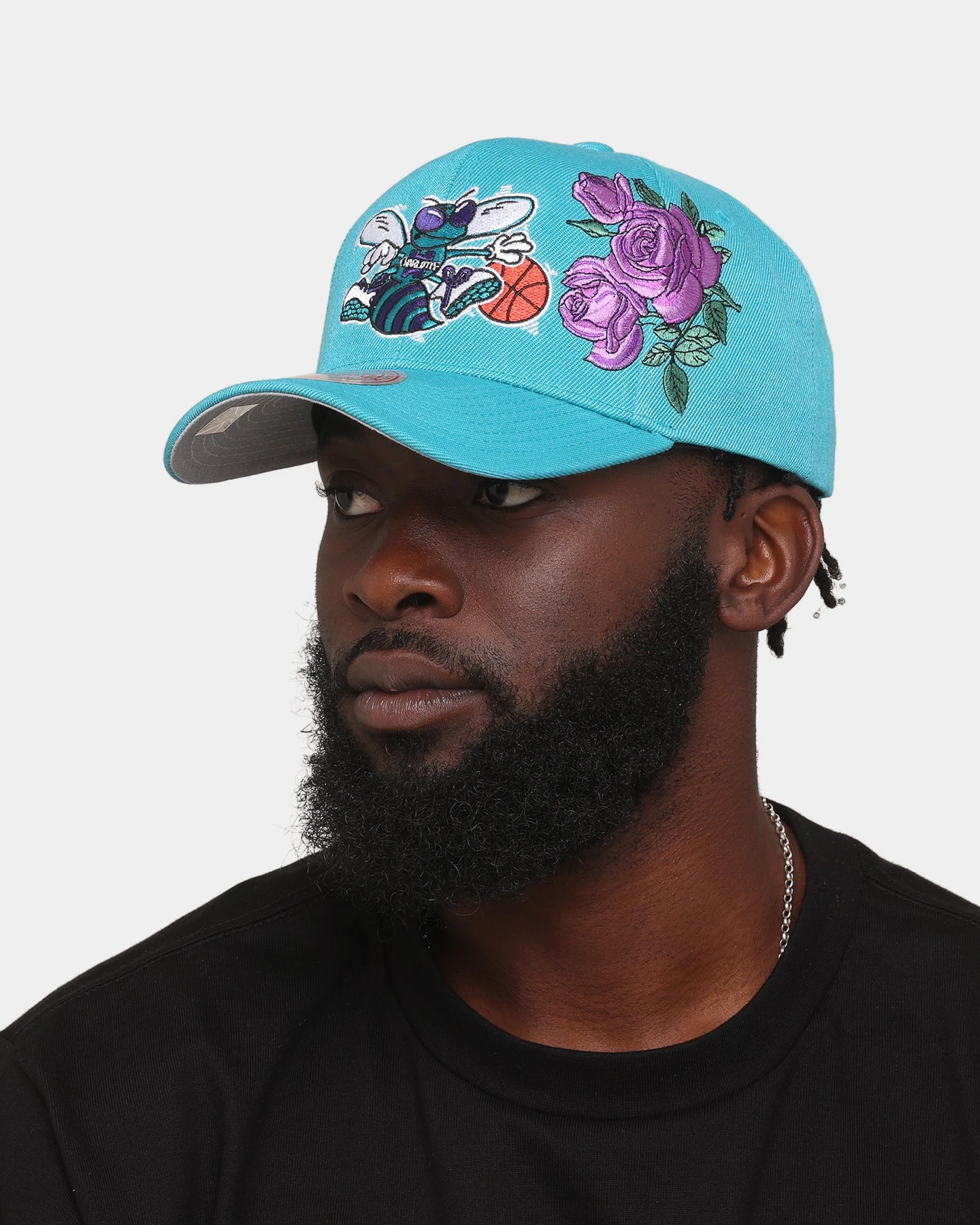 Mitchell & Ness Charlotte Hornets 'Roses HWC' Pro Crown Snapback Teal Mitchell & Ness Charlotte Hornets 'Roses HWC' Pro Crown Snapback Teal -Mitchell & Ness Shop 196294381700 mens 0011