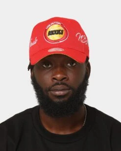 Mitchell & Ness Houston Rockets 'Champion Wrap Classic' Pro Crown Snapback Red -Mitchell & Ness Shop 196294382141 mens 0100