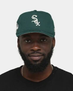 New Era Chicago White Sox 'Green & Cream' Old Golfer Snapback Dark Green -Mitchell & Ness Shop 196312168924 mens 0011