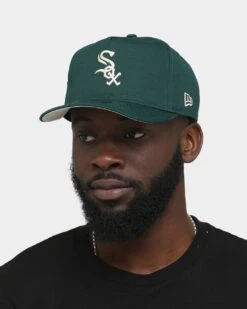 New Era Chicago White Sox 'Green & Cream' Old Golfer Snapback Dark Green -Mitchell & Ness Shop 196312168924 mens 0100