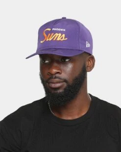New Era Phoenix Suns 'Team Script' Prolight Old Golfer Snapback Original Team Colours -Mitchell & Ness Shop 196312427410 mens 0100