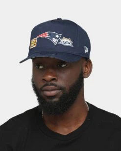 New Era New England Patriots 'Super Bowl Past Champions' Old Golfer Strapback Navy Blue -Mitchell & Ness Shop 196312589996 mens 0100