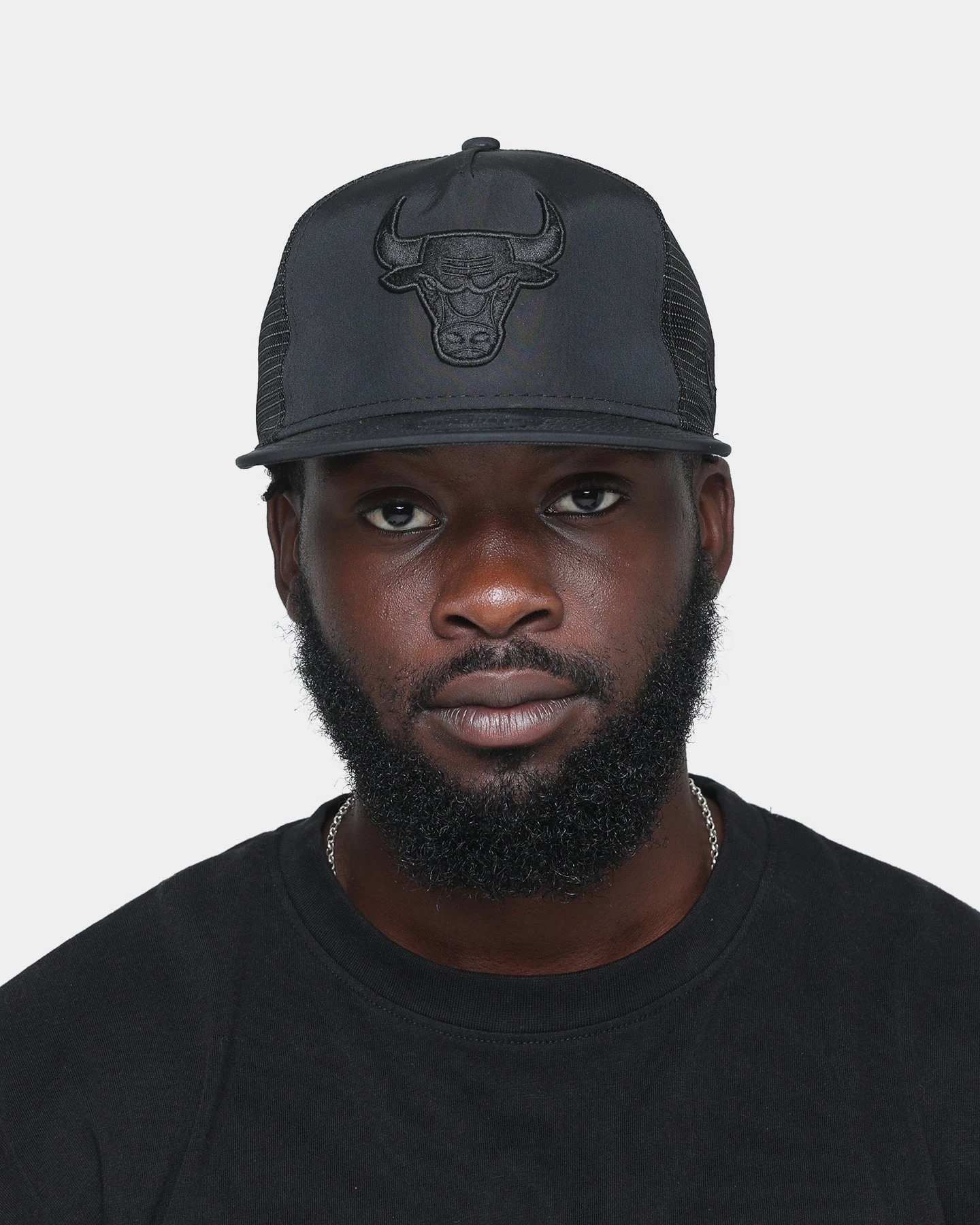 New Era Chicago Bulls Trucker Golfer Snapback Black/Black New Era Chicago Bulls Trucker Golfer Snapback Black/Black -Mitchell & Ness Shop 196313044104 mens 0100