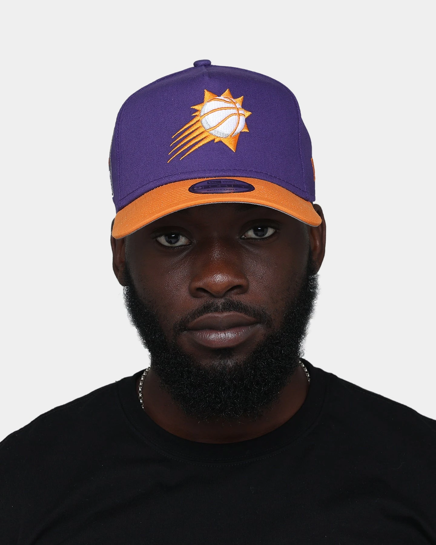 New Era Phoenix Suns "Purple Valley" 9FORTY A-Frame Snapback Purple/Orange New Era Phoenix Suns "Purple Valley" 9FORTY A-Frame Snapback Purple/Orange -Mitchell & Ness Shop 196313044210 mens 0011
