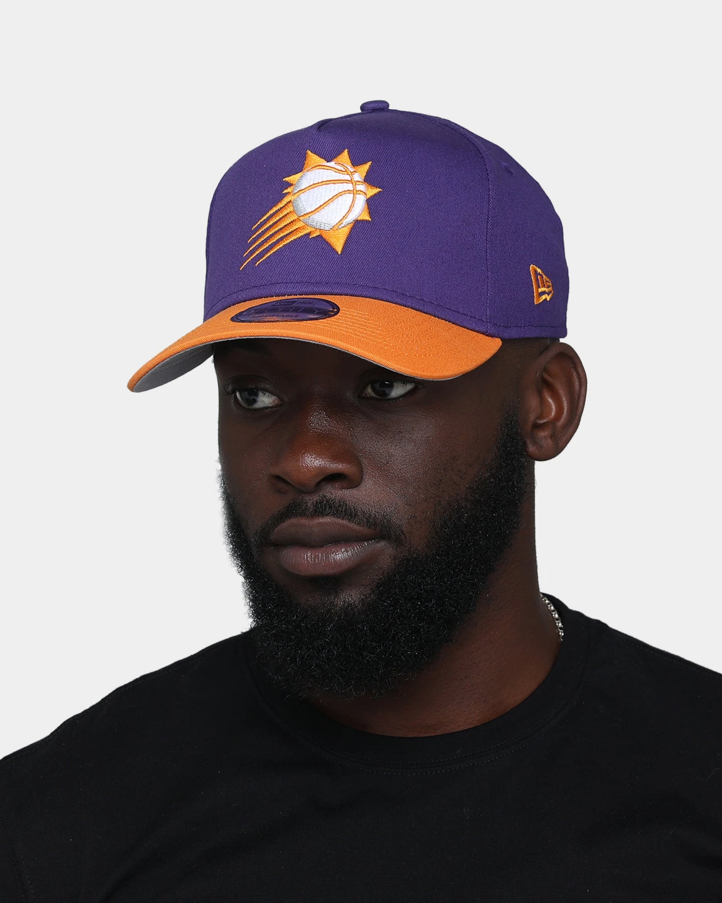 New Era Phoenix Suns "Purple Valley" 9FORTY A-Frame Snapback Purple/Orange New Era Phoenix Suns "Purple Valley" 9FORTY A-Frame Snapback Purple/Orange -Mitchell & Ness Shop 196313044210 mens 0100