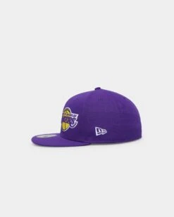 New Era Los Angeles Lakers Two Logo Original Team Colours 59FIFTY Fitted Purple -Mitchell & Ness Shop 196313253223 default 0040