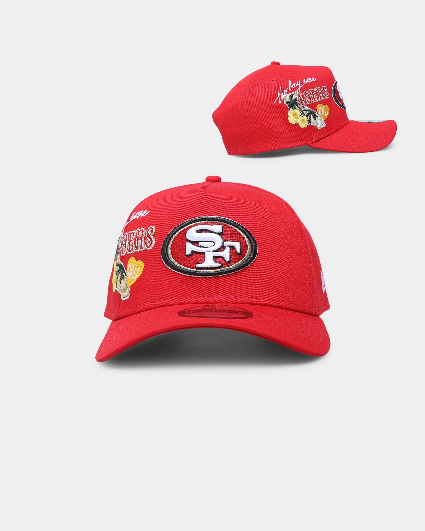 New Era San Francisco 49ers 'City Cluster' 9FORTY A-Frame Snapback Red New Era San Francisco 49ers 'City Cluster' 9FORTY A-Frame Snapback Red -Mitchell & Ness Shop 196313253346 default 0010