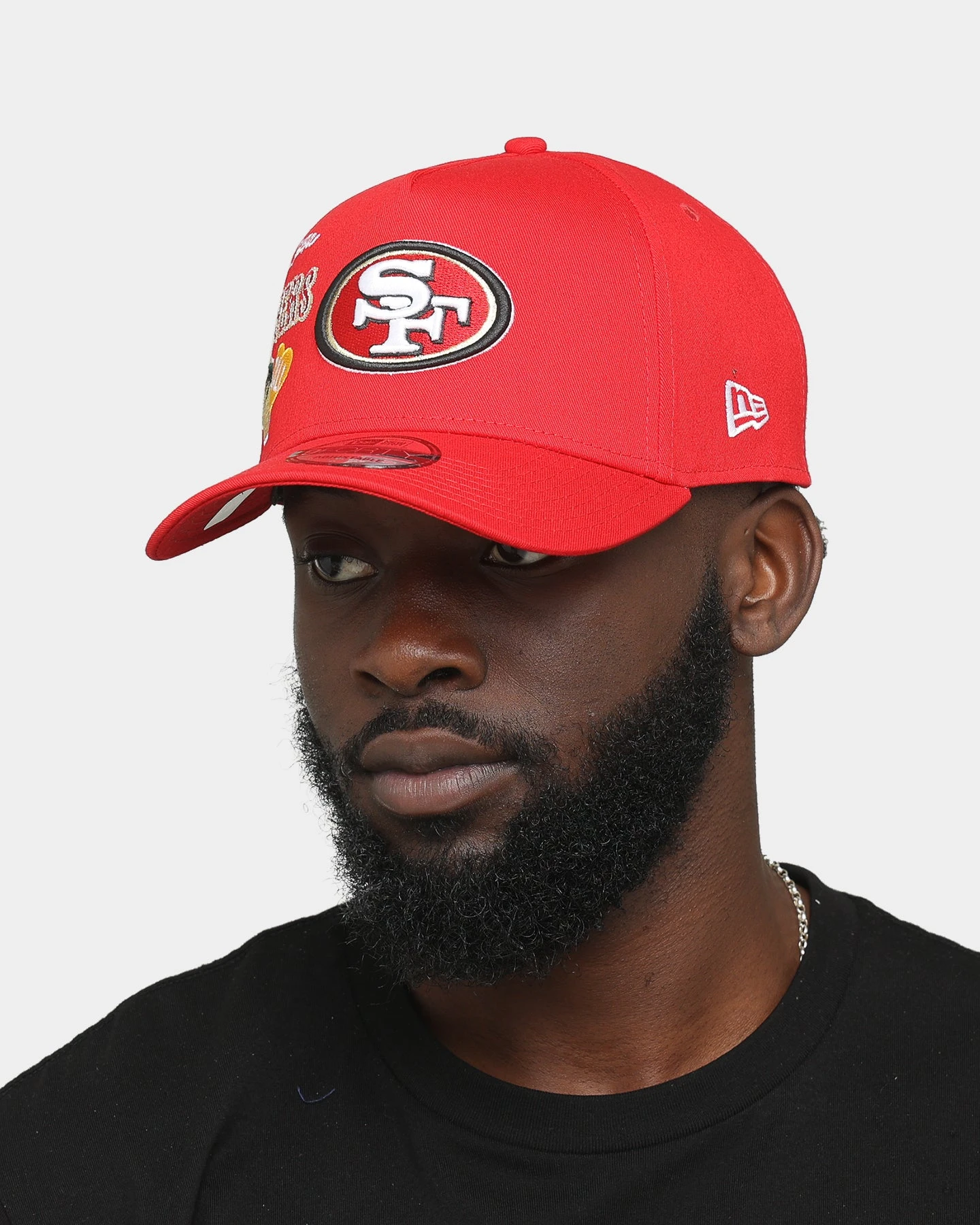 New Era San Francisco 49ers 'City Cluster' 9FORTY A-Frame Snapback Red New Era San Francisco 49ers 'City Cluster' 9FORTY A-Frame Snapback Red -Mitchell & Ness Shop 196313253346 mens 0100