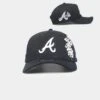 New Era Atlanta Braves 'Flower' 9FORTY A-Frame Snapback Black/Floral -Mitchell & Ness Shop 196313702486 default 0010