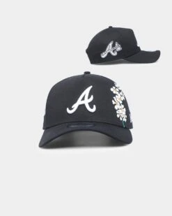 New Era Atlanta Braves 'Flower' 9FORTY A-Frame Snapback Black/Floral