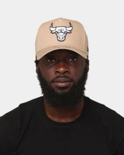 New Era Chicago Bulls 'Camel Black White' 9FORTY K-Frame Snapback Camel/Black -Mitchell & Ness Shop 196313861053 mens 0100