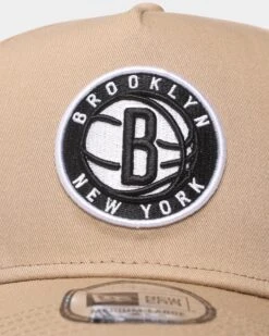New Era Brooklyn Nets 'Camel Black White' 9FORTY K-Frame Snapback Camel/Black -Mitchell & Ness Shop 196313861084 default 0050