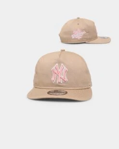 New Era New York Yankees 'Tumbleweed Sundae' Old Golfer Snapback Khaki/Pink