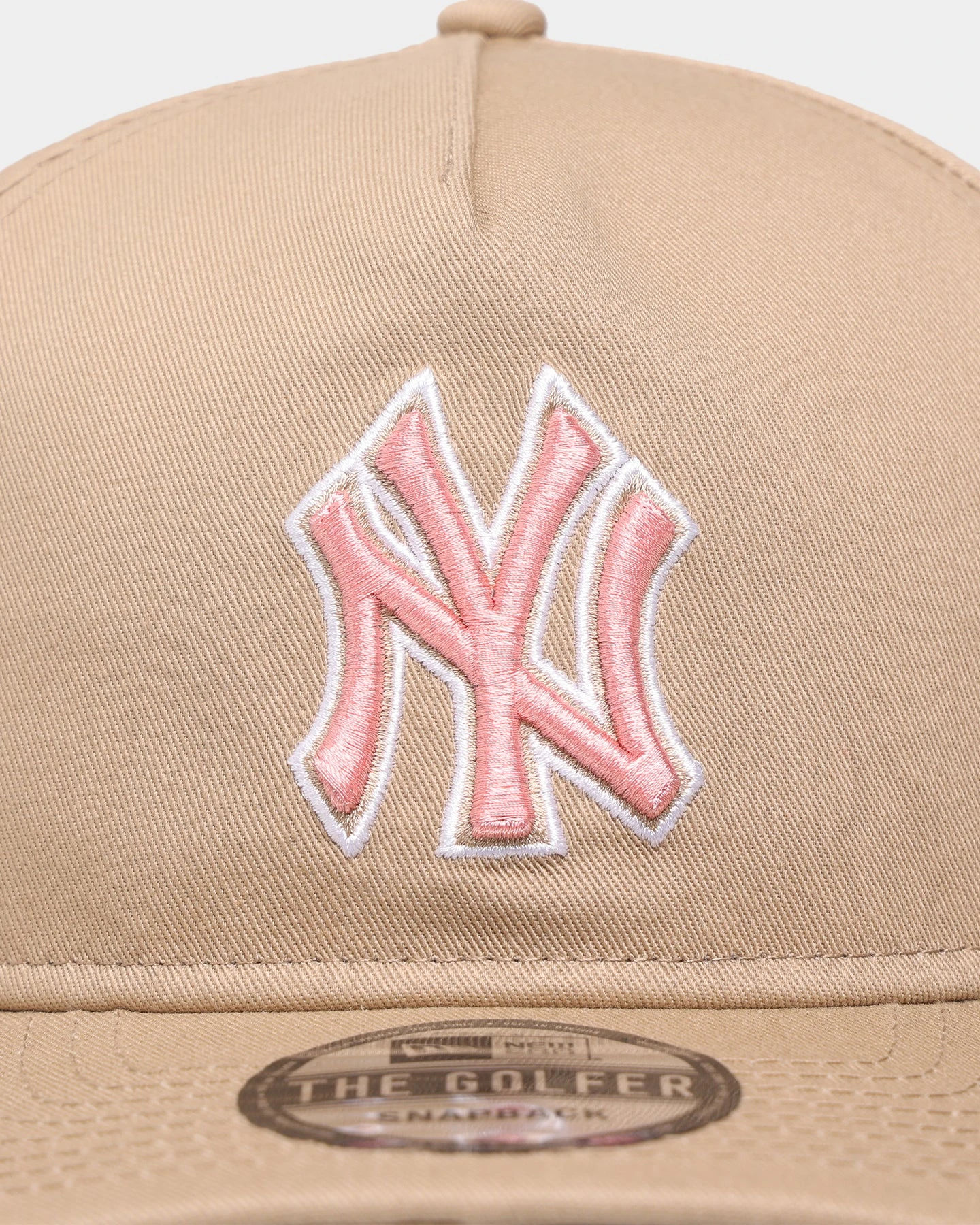 New Era New York Yankees 'Tumbleweed Sundae' Old Golfer Snapback Khaki/Pink New Era New York Yankees 'Tumbleweed Sundae' Old Golfer Snapback Khaki/Pink -Mitchell & Ness Shop 196313870703 default 0050