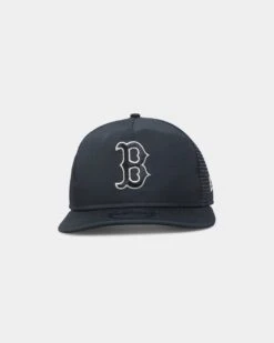New Era Boston Red Sox 'Black Stone' Prolight Old Golfer Trucker Snapback Black/Stone