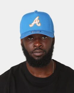 New Era Atlanta Braves 'Cereal Snapshot Blue' 9FORTY A-Frame Snapback Snap Shot Blue -Mitchell & Ness Shop 196315161519 mens 0100