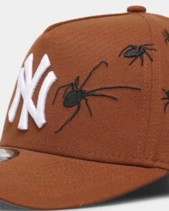 New Era New York Yankees 'Spider Crown' 9FORTY A-Frame Snapback Chocolate -Mitchell & Ness Shop 196315936674 default 0020