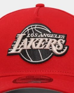 New Era Los Angeles Lakers 'Scarlet Stone' 9FORTY A-Frame Snapback Scarlet/Stone -Mitchell & Ness Shop 196499496674 default 0050