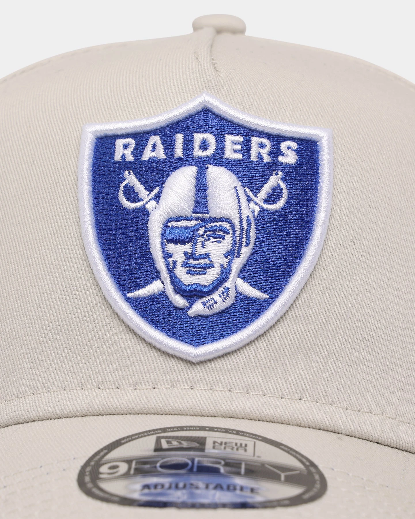 New Era Las Vegas Raiders 'Stone Royal' 9FORTY A-Frame Snapback Stone/Royal New Era Las Vegas Raiders 'Stone Royal' 9FORTY A-Frame Snapback Stone/Royal -Mitchell & Ness Shop 196499496728 default 0050