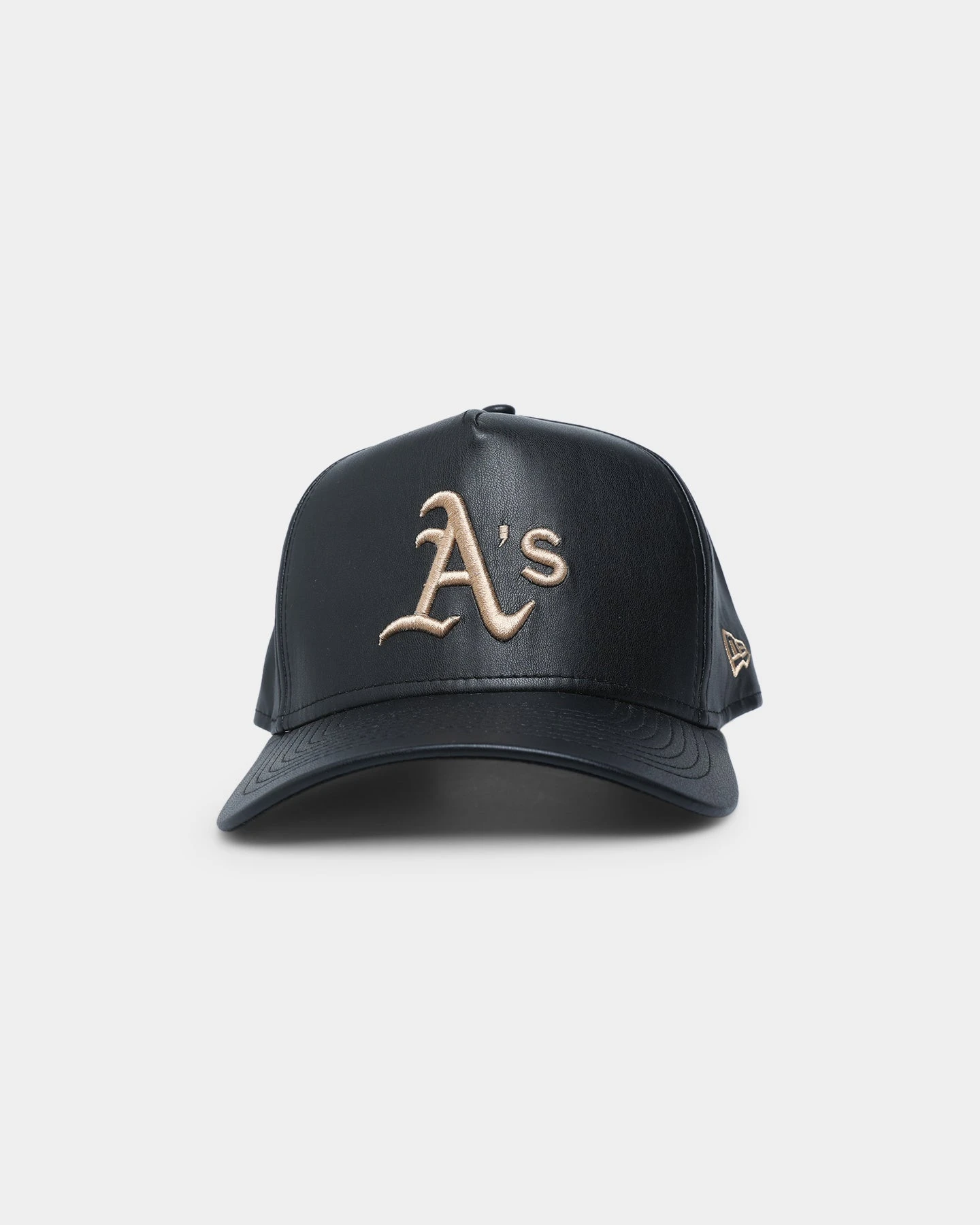 New Era Oakland Athletics "Black Tan PU Leather" 9FORTY K-Frame Snapback Black/Tan New Era Oakland Athletics "Black Tan PU Leather" 9FORTY K-Frame Snapback Black/Tan -Mitchell & Ness Shop 196499882248 default 0010