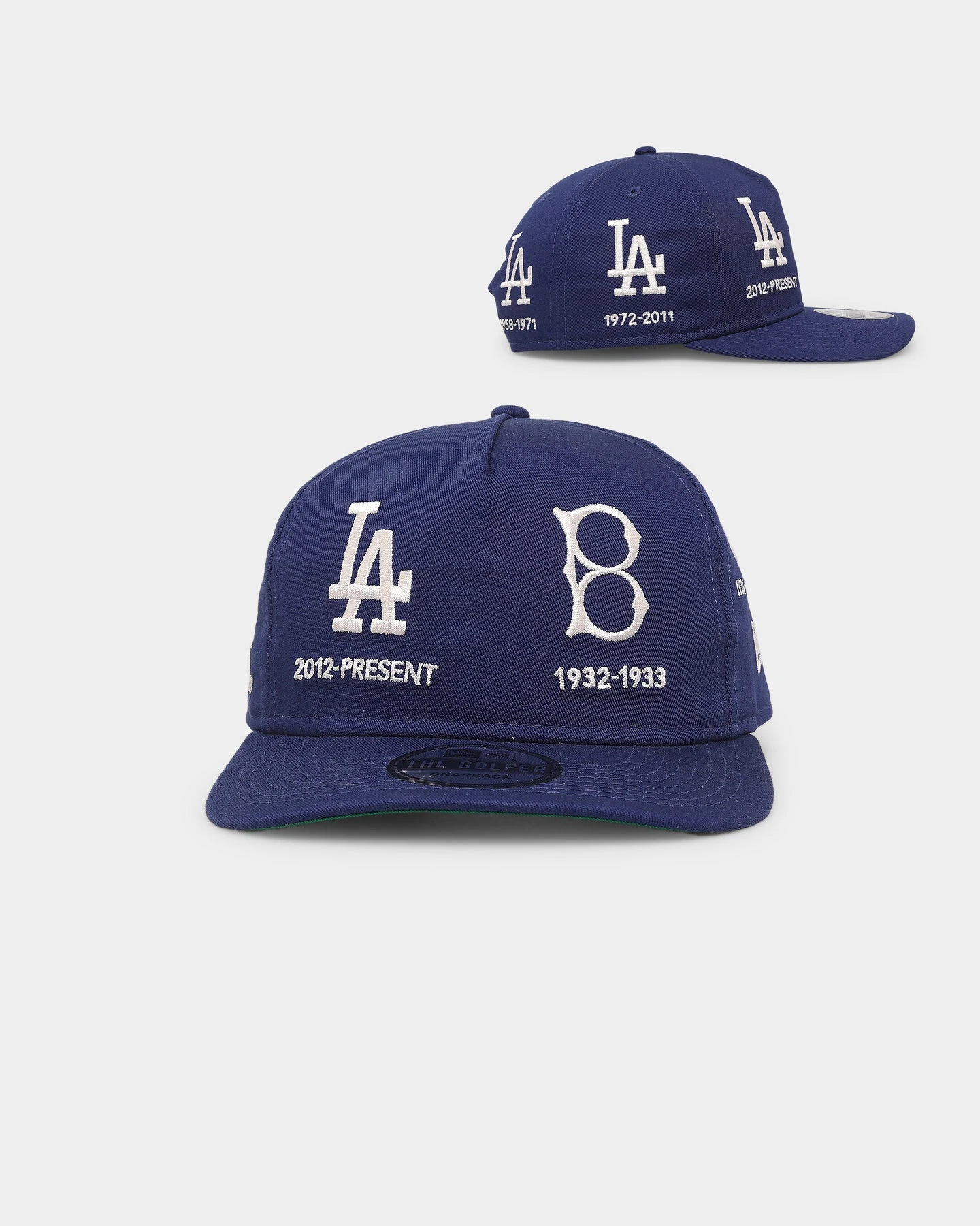 New Era Los Angeles Dodgers 'Logo Evolution' Golfer Snapback Golfer Collection Dark Royal New Era Los Angeles Dodgers 'Logo Evolution' Golfer Snapback Golfer Collection Dark Royal -Mitchell & Ness Shop 196500152209 default 0010